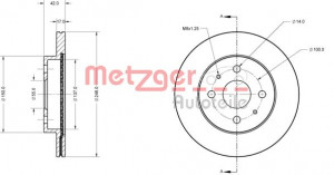 METZGER 6110277 - Bremsscheibe