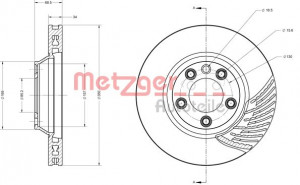 METZGER 6110592 - Bremsscheibe