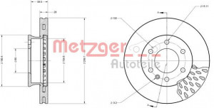 METZGER 6110151 - Bremsscheibe
