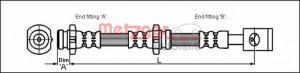 METZGER 4111991 - Bremsschlauch