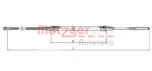 METZGER 10.7131 - Seilzug, Feststellbremse