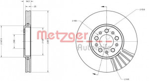 METZGER 6110049 - Bremsscheibe