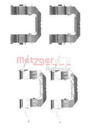 METZGER 109-1722 - Zubehörsatz, Scheibenbremsbelag