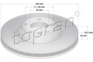 TOPRAN 114989 - Bremsscheibe