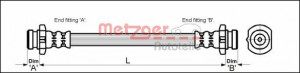 METZGER 4110041 - Bremsschlauch
