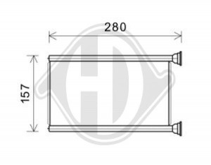 DIEDERICHS DCM1109 - Wärmetauscher, Innenraumheizung