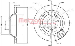 METZGER 6110554 - Bremsscheibe