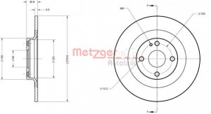 METZGER 6110833 - Bremsscheibe
