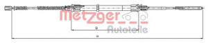 METZGER 10.7493 - Seilzug, Feststellbremse