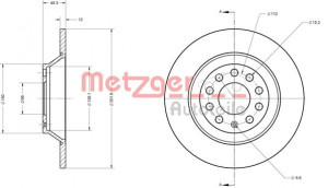 METZGER 6110136 - Bremsscheibe