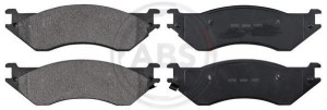 A.B.S. 38702 - Bremsbelagsatz, Scheibenbremse