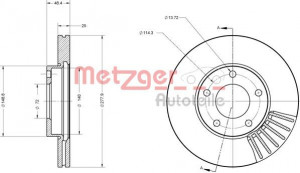 METZGER 6110213 - Bremsscheibe