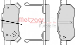 METZGER 1170251 - Bremsbelagsatz, Scheibenbremse