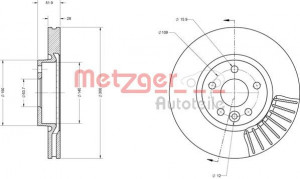 METZGER 6110073 - Bremsscheibe