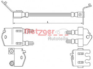 METZGER 4112547 - Bremsschlauch