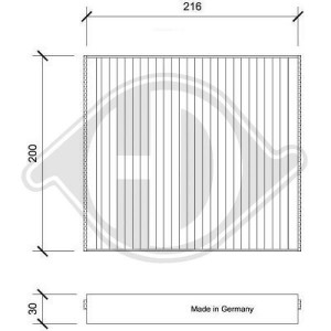 DIEDERICHS DCI0230 - Filter, Innenraumluft