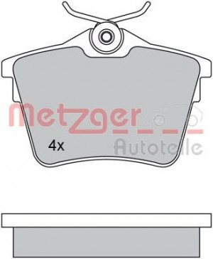 METZGER 1170269 - Bremsbelagsatz, Scheibenbremse