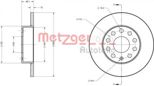 METZGER 6110030 - Bremsscheibe