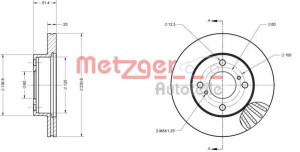 METZGER 6110169 - Bremsscheibe