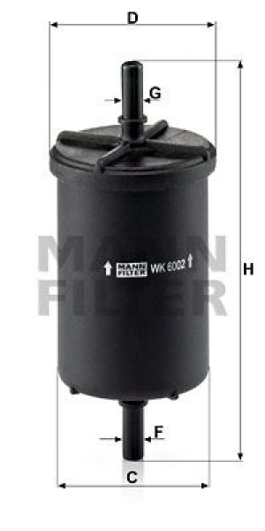 MANN-FILTER WK6002 - Kraftstofffilter