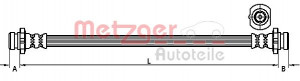 METZGER 4111249 - Bremsschlauch