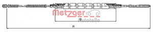 METZGER 10.9031 - Seilzug, Feststellbremse