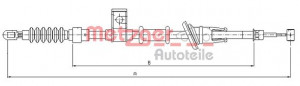 METZGER 10.8221 - Seilzug, Feststellbremse