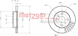 METZGER 6110372 - Bremsscheibe