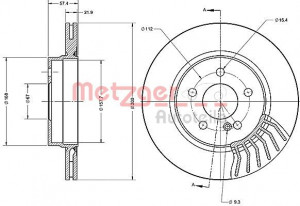 METZGER 6110656 - Bremsscheibe