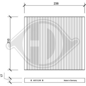 DIEDERICHS DCI0141 - Filter, Innenraumluft