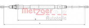METZGER 10.4717 - Seilzug, Feststellbremse