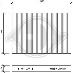 DIEDERICHS DCI1071 - Filter, Innenraumluft