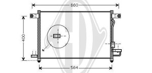 DIEDERICHS DCC1883 - Kondensator, Klimaanlage