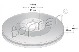 TOPRAN 722459 - Bremsscheibe