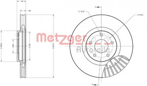 METZGER 6110189 - Bremsscheibe