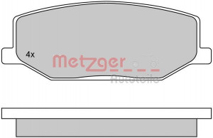 METZGER 1170259 - Bremsbelagsatz, Scheibenbremse