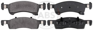 A.B.S. 38934 - Bremsbelagsatz, Scheibenbremse