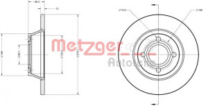 METZGER 6110262 - Bremsscheibe