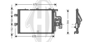 DIEDERICHS DCC1296 - Kondensator, Klimaanlage