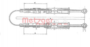 METZGER 321.5 - Seilzug, Feststellbremse