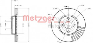 METZGER 6110167 - Bremsscheibe