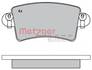 METZGER 1170171 - Bremsbelagsatz, Scheibenbremse