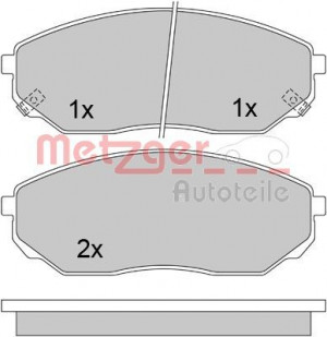 METZGER 1170297 - Bremsbelagsatz, Scheibenbremse