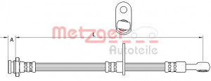 METZGER 4111592 - Bremsschlauch