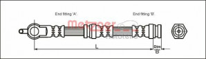 METZGER 4114064 - Bremsschlauch