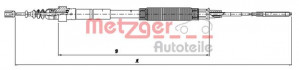 METZGER 10.7481 - Seilzug, Feststellbremse