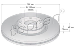 TOPRAN 700645 - Bremsscheibe