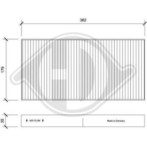 DIEDERICHS DCI0128 - Filter, Innenraumluft