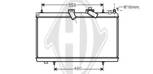 DIEDERICHS DCM2807 - Kühler, Motorkühlung