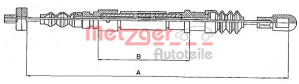 METZGER 10.824 - Seilzug, Feststellbremse